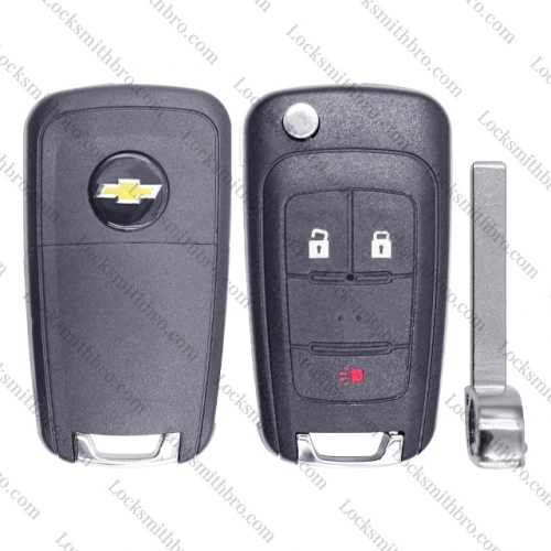 2010-2019 Chevrolet  GMC /Buick  3-Button Flip Key Shell (OHT01060512)