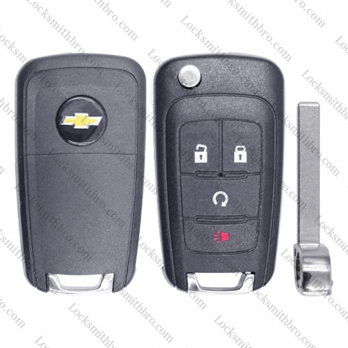 Chevrolet  GMC /Buick 4 Button Flip Key Shell