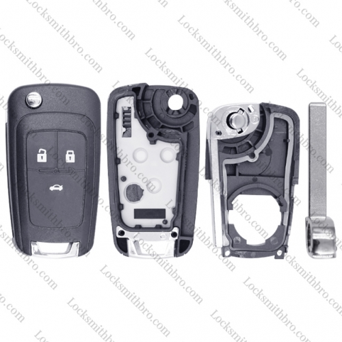 For Chevrolet 3 button key shell Aveo HU100 Blade