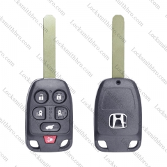 6 Buttons Remote Key Shell For HONDA Odysse Elysion 2011 2012 2013 2014 Remote Key Case Fob with logo