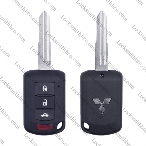 For Mit-subishi 3+1button key shell with logo