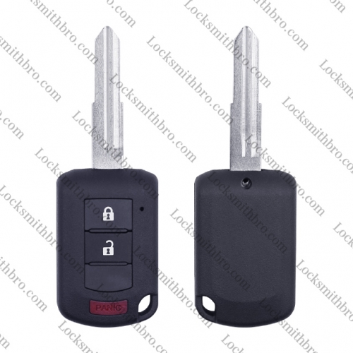 For Mit-subishi 2+1button key shell with logo