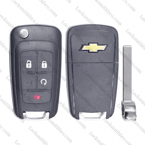 Chevrolet  GMC /Buick 4 Button Flip Key Shell