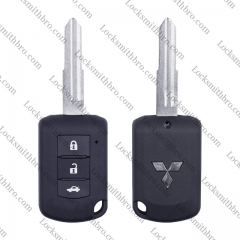 For Mit-subishi 3 Button Key Shell With Logo