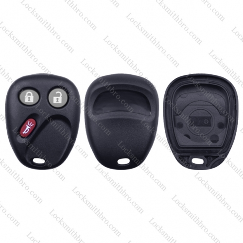 LockSmithbro GM 3 Button Key Shell With Battery Place