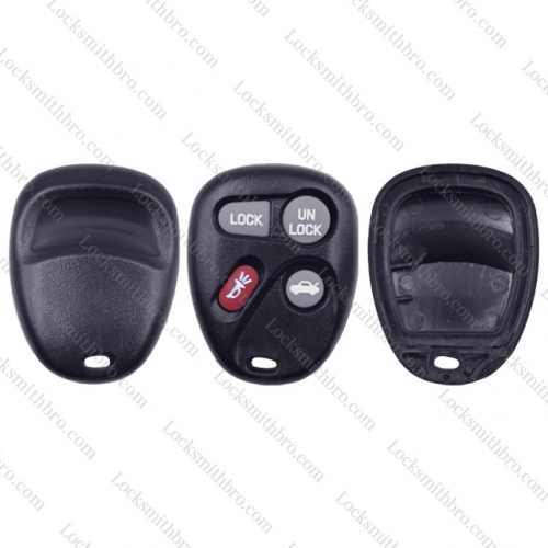 LockSmithbro GM 4 Button Remote Key Shell Without Battery Place