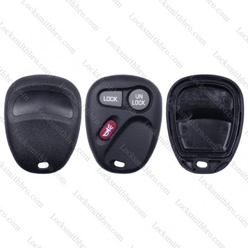 LockSmithbro GM 3 Button Remote Key Shell Without Battery Place