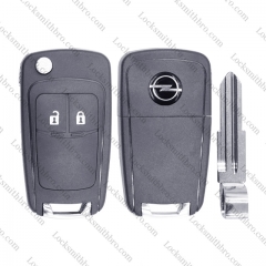LockSmithbro 2 Button Opel Flip Remote Key Shell NO Battery Place