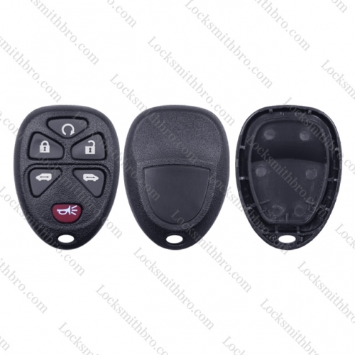 LockSmithbro GM 6 Button Remote Key Shell Without Battery Place