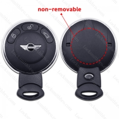 3 Buttons Remote Smart Card Key Shell Fob Case Cover For BMW Mini Cooper Auto Smart Key With Blade