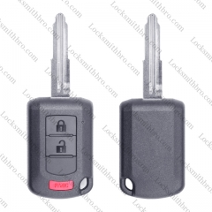 For Mit-subishi 2+1 Button Key Shell no Logo