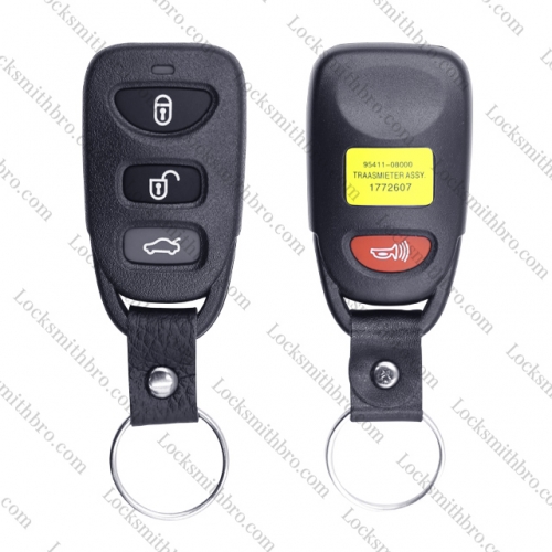 LockSmithbro 3+1 Button No Logo ForHyundai Remote Key Shell