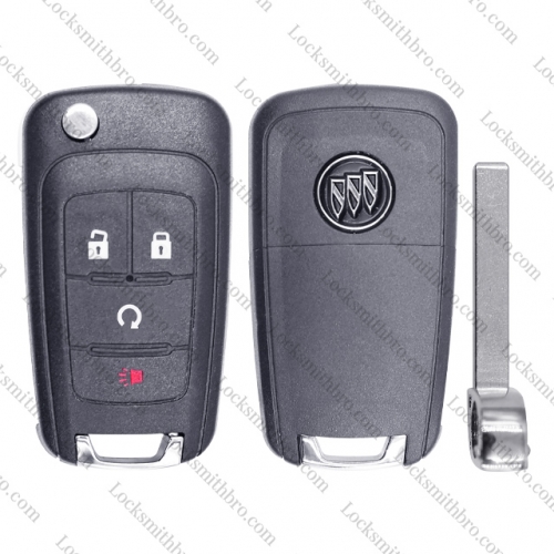 4 Button Buick GL8 Folding Flip Remote Key Shell