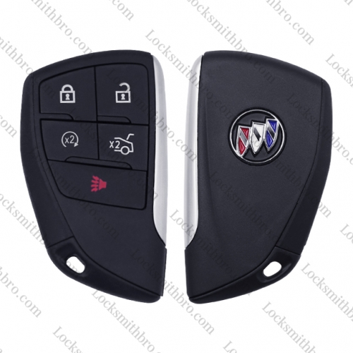 5 Button Buick Smart Car Key Shell With Logo