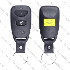 LockSmithbro 2 Button No Logo ForHyundai Remote Key Shell