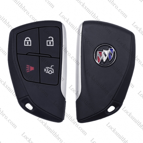 4 Button Buick Smart Car Key Shell With Logo