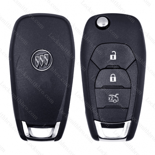 3 Button Buick Folding Flip Remote Key Shell