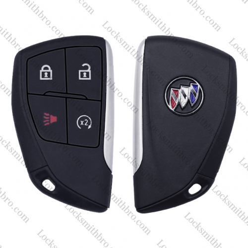 4 Button Buick Smart Car Key Shell With Logo