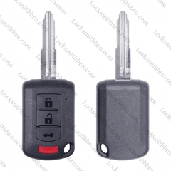For Mit-subishi 3+1 Button Key Shell no Logo