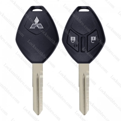 LockSmithbro 2 Button No Logo ForMitsubishi Remote Key Shell Case