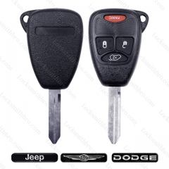 LockSmithbro ForChrysler 3+1 Button Key Shell With Battery Holder