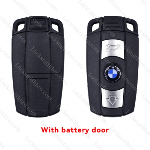 LockSmithbro BMW 5 Series 3 Button Remote Key Blank With Mechanical Blade（No Words )