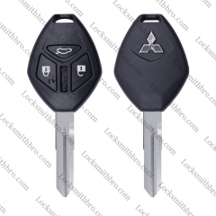 LockSmithbro 3 Button with Logo ForMitsubishi Remote Key Shell Case