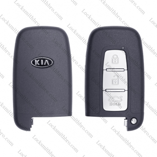 LockSmithbro 3 Button No Blade KIa Smart Key Shell With Logo