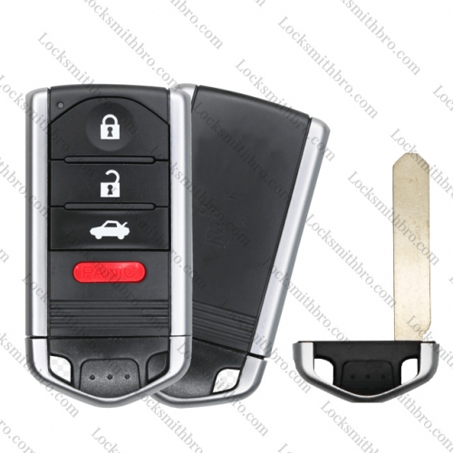 LockSmithbro Acura 3+1 button key shell without logo