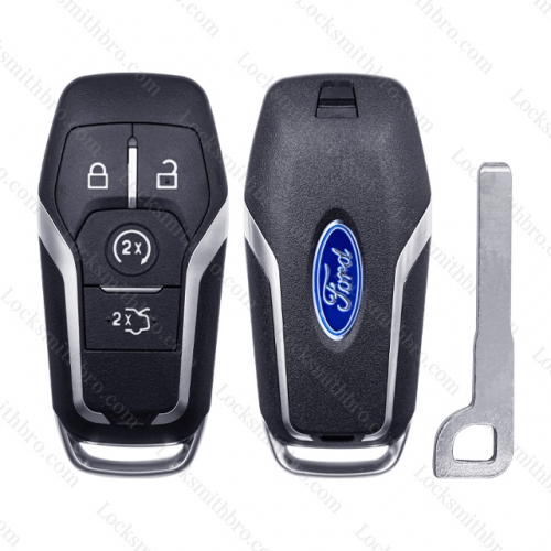 4 button Ford remote key shell with logo