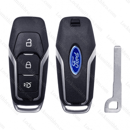 3 button Ford remote key shell with logo