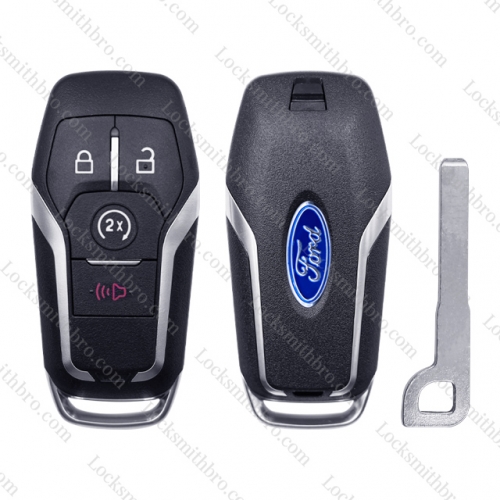 4 button Ford remote key shell with logo