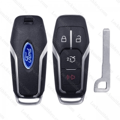 Ford 4 button smart key card shell