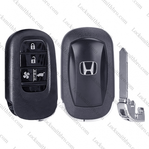 LockSmithbro  for Honda Civic 2022 Smart Remote Key Shell Case 4 Buttons