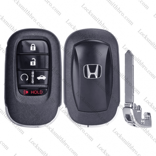 LockSmithbro  for Honda Civic 2022 Smart Remote Key Shell Case 4+1 Buttons