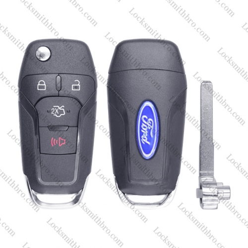 LockSmithbro Ford 3+1 button flip key shell