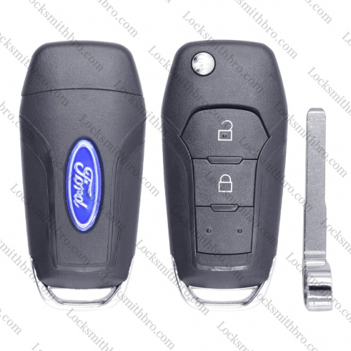 LockSmithbro Ford 2 button flip key shell