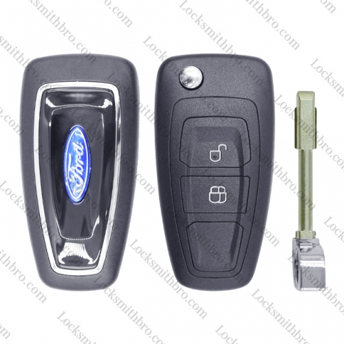 2 Button Ford Focus Flip Remote Key Shell Case