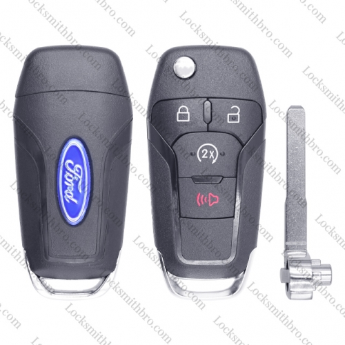 LockSmithbro Ford 3+1 button flip key shell