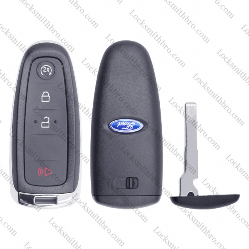 4 Button with Logo Ford Smart Remote Key Shell(HU101 Blade)