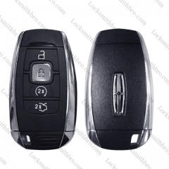 4 button T-Lincoln smart car key shell with logo