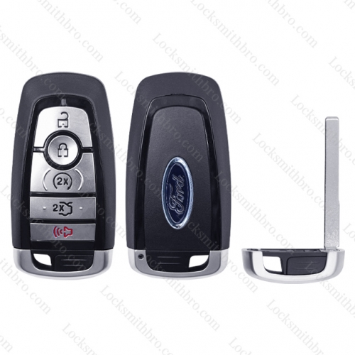LockSmithbro ford 5 button smart key card shell with blade