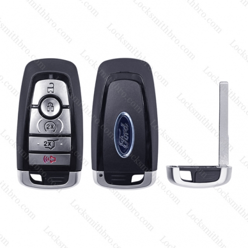 Ford 5 button smart key card shell with blade