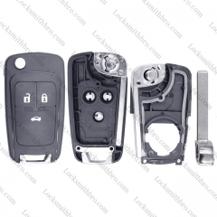 For Chevrolet 3 button key shell Aveo HU100 Blade