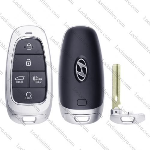 LockSmithbro 5 Button  For T-Hyundai Remote Key Shell Case With Logo