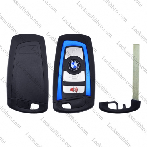 BMW 4 Button F Series red Key Shell With Blade