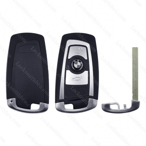BMW 3 Button F Series black Key Shell With Blade