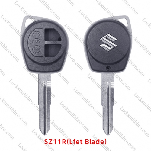 LockSmithbro 2 Button Left  Blade with Logo for Suzuk Key shell with CEO Words