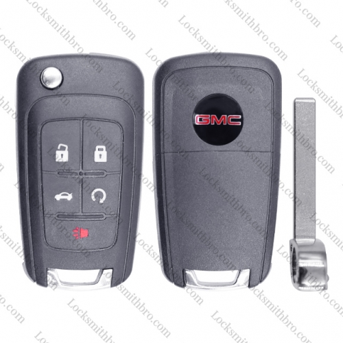 5 Button GMC Folding Flip Remote Key Shell