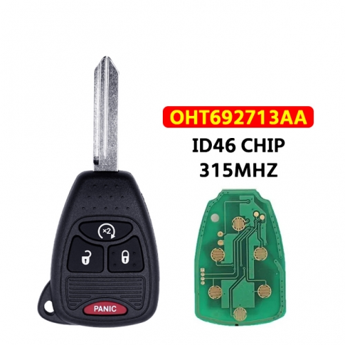 OHT692713AA Remote Control Car Key 315MHz For T-Chrysler Sebring Pacifica 200 300 Aspen PT Cruiser Town & Country ID46 Chip